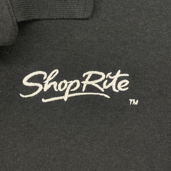SHOPRITE Shirt L Grocery Supermarket Employee Uniform Long Sleeve Polo Black - Picture 6 of 14